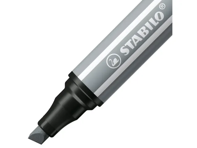 Viltstift STABILO Pen 68/95 Max middel koudgrijs