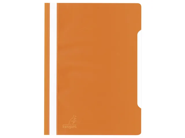 Snelhechtermap Kangaro A4 PP oranje krimp a 25 stuks