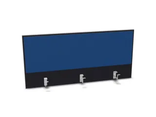 opzetpaneel,v. bureau,aanbouw achter,B 1200mm,CC-zwart,BN6016-blauw - 1