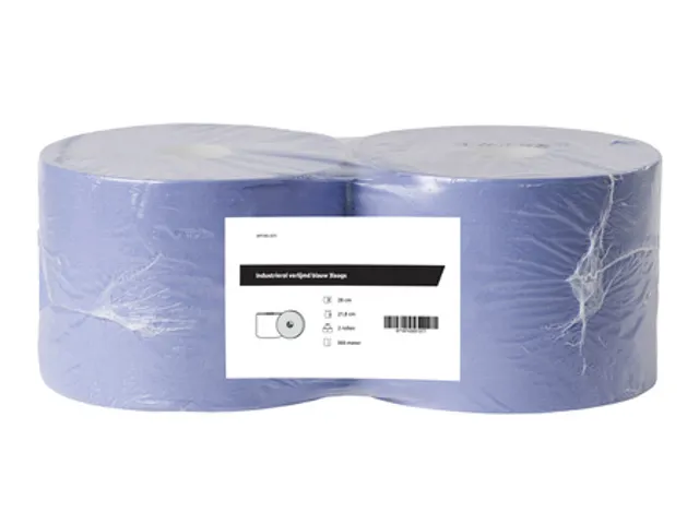 Poetspapier Rol Verlijmd Blauw 3-laags 2 Rol