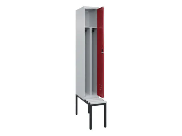 armoire vestiaire noir et blanc,HxlxP 2120x300x815mm,1compart.