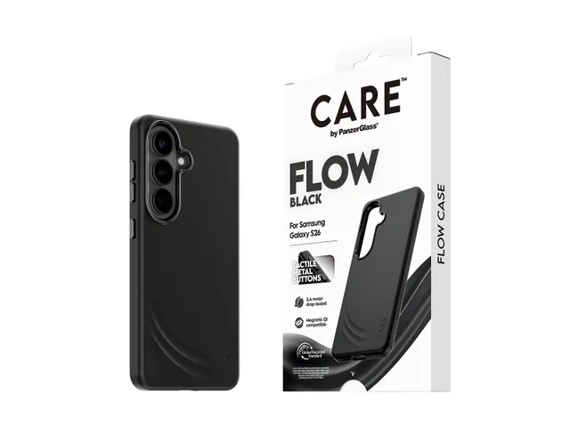 PanzerGlass CARE by Flow Case Black w. Qi Samsung Galaxy S26, Ho