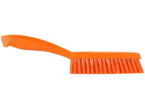 Vikan Hygiene smalle handborstel extra harde vezels 300mm oranje