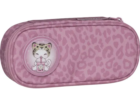Etui Beckmann ovaal Leeg Furry pink