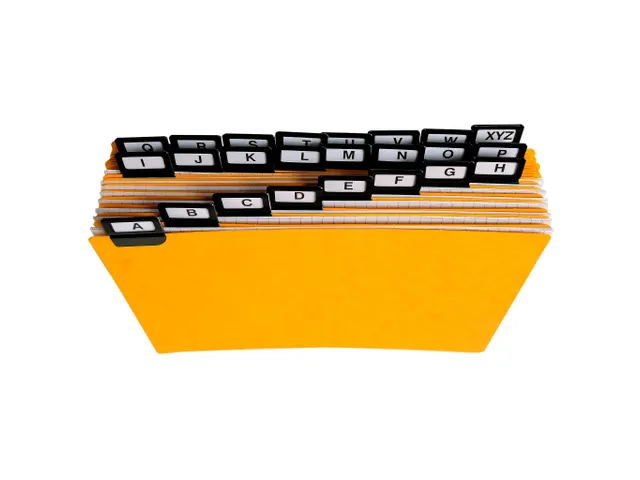 Tabblad a-z Glanskarton 6/10 148x210mm 24 stuks