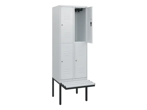 Dubbeldekse dekenkist,HxBxD 1950x600x815mm,2x2vak.,vak B 300mm