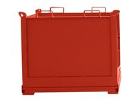 Bodemklepcontainer Rood Staalplaat 1160x1200x800mm 0.75m³ 1000kg