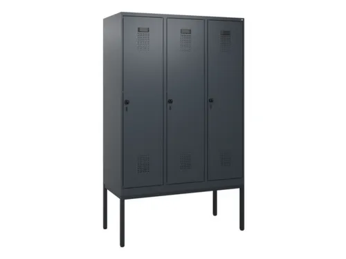 schoollocker,HxBxD 1950x1200x500mm,3vak,vak B 400mm,draaigrendel