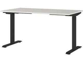 Elektrisch ihv bureau,HxBxD 720-1200x1400x800mm,blad lichtgrijs - 1
