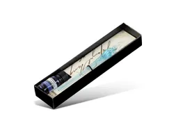 Kalligrafieset Standardgraph blauw met glaspen en inktpotje