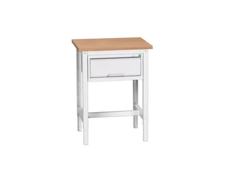 werkbank,HxBxD 780-930x700x600mm,multiplexblad,4voeten
