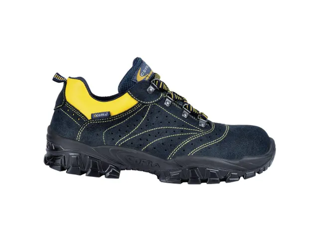 Cofra New Arno lage S1 veiligheidsschoenen, SRC, zwart/geel, maat 37,