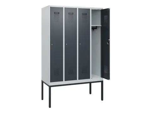 schoollocker,HxBxD 1950x1200x500mm,4vak,vak B 300mm,cil.-slot