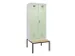 locker met bank,voor scheiding van kleding,HxBxD 2120x800x815mm,2vak