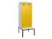 locker met bank,voor scheiding van kleding,HxBxD 2120x800x815mm,2vak