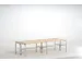 banc double,HxLxP 450x2000x700mm,barrettes en bois