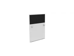 baliepaneel bureau aanbouw links 800mm B 800mm Bl-wit BN8033-zwart