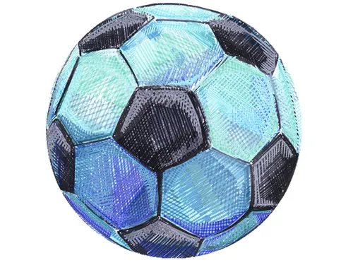 Viltstift Connector koffer "voetbal" 33 stuks