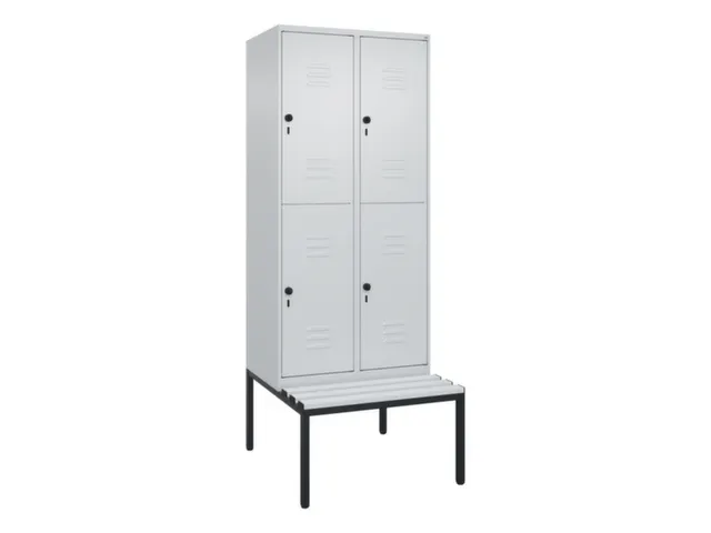 Dubbeldekse dekenkist,HxBxD 2120x800x815mm,2x2vak.,vak B 400mm