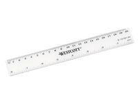 liniaal Westcott 20cm kunststof cm/inch verdeling