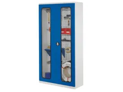 Gereedschapskast 1950x1000x410mm Cilinderslot Vensterdeuren Ral5010