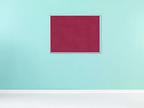 Prikbord 120x240cm Donkerroze Accent Softline Profiel 16mm