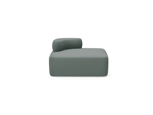 Poefmodule Rocada Volga-D 100x62x92cm compact grijs