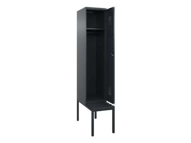 locker met bank,HxBxD 2120x400x815mm,1vak,vak B 400mm,cilinderslot