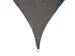 Voile solaire perméable triangulaire 5x5x5m Anthracite