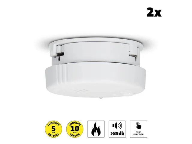 Rookmelder Alecto mini 2 stuks wit