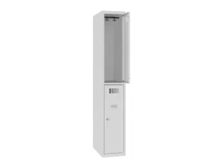 Dubbeldekse lockerkast,HxBxD 1800x300x500mm,1x2vak.,draaigrendel - 1