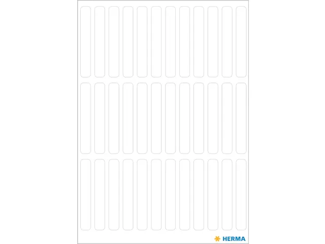 HERMA 3735 Universele etiketten 5x35mm Wit 252 stuks