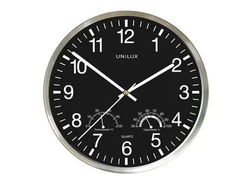 Wandklok Unilux Wetty grijs