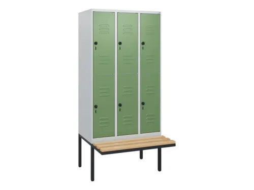 Dubbeldekse dekenkist,HxBxD 1950x900x815mm,3x2vak.,vak B 300mm