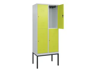 dubbeldekse locker,HxBxD 2120x800x500mm,2x2vak.,vak B 400mm - 2