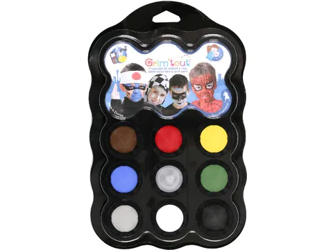 Grim'tout schminkpalet Helden 9 kleuren