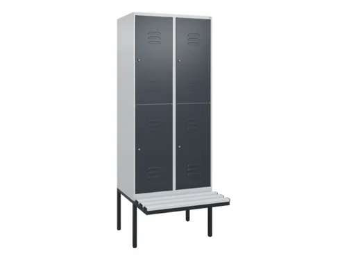 Dubbeldekse dekenkist,HxBxD 2120x800x815mm,2x2vak.,vak B 400mm