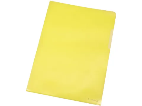 L-map geel A4 120 Micron Pak 100 stuks