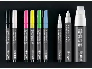 Krijtstift Sigel 1stuk wit wig punt 1-5 mm - 8