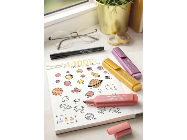 Markeerstift Faber-Castell 46 metallic rood