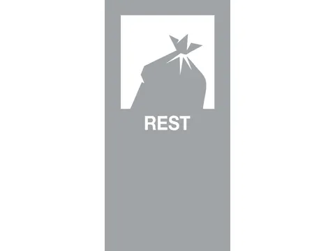 Magneetsticker REST Grijs