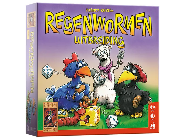 999Games Regenwormen Uitbreiding dobbelspel 8+