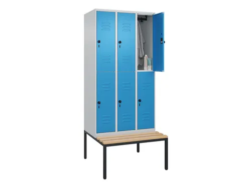 Dubbeldekse dekenkist,HxBxD 2120x900x815mm,3x2vak.,vak B 300mm