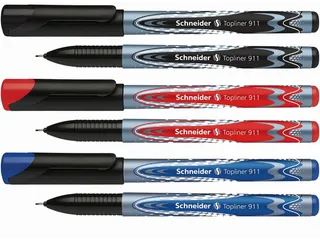 Fineliner Schneider Topliner 911 Zwart 0.4mm - 3