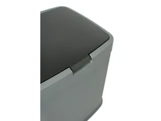 Afvalbak Kunststof 70L 39x34x57 cm Grijs Zwart - 5