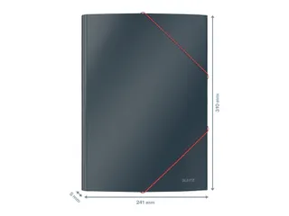 Elastomap Leitz Cosy A4 3-kleps grijs - 3
