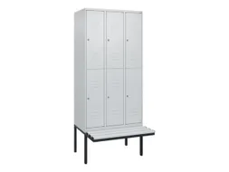 Dubbeldekse dekenkist,HxBxD 2120x900x815mm,3x2vak.,vak B 300mm