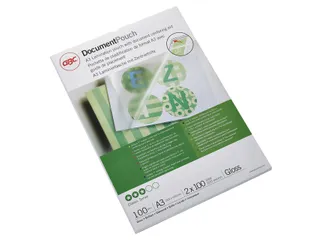 Lamineerhoes Gbc A3 100 Micron glanzend - 1