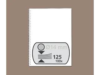 Draadrug Fellowes 14mm 34-rings A4 zilver 100stuks - 1