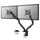 Monitorarm FPMAD650D 2 schermen tot 27 inch Zwart